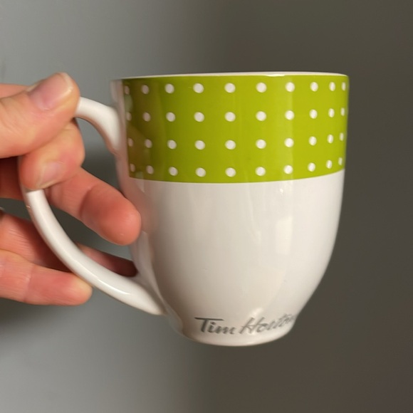 Tim Hortons 2017 Limited Edition Green polka dot mug set Spring Collection of 2 - Picture 6 of 6